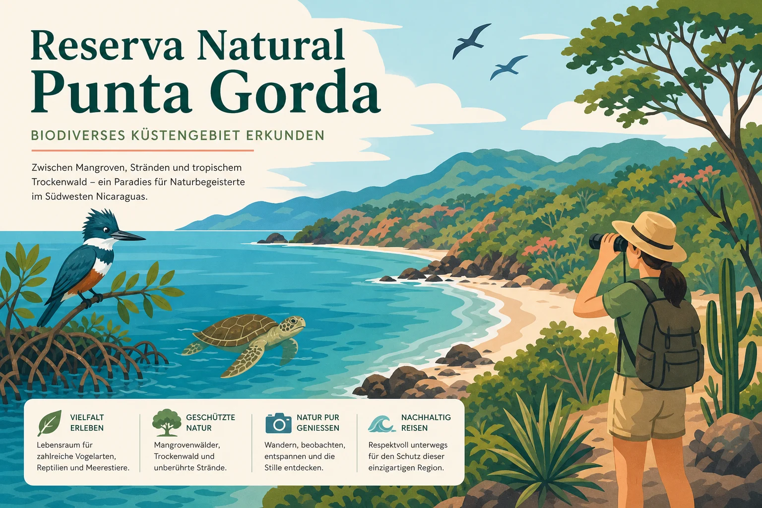 Reserva Natural Punta Gorda: Biodiverses Küstengebiet erkunden