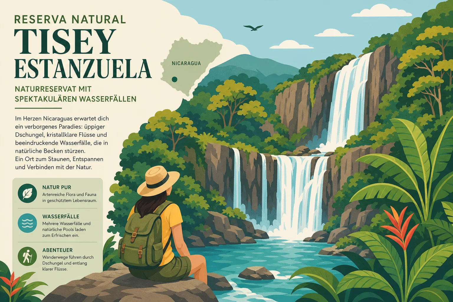 Reserva Natural Tisey Estanzuela: Naturreservat mit spektakulären Wasserfällen