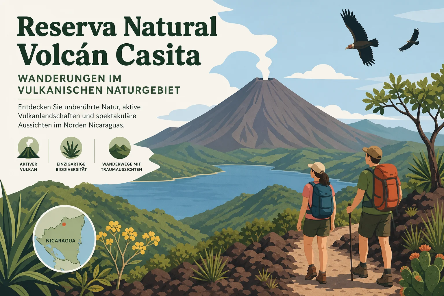 Reserva Natural Volcán Casita: Wanderungen im vulkanischen Naturgebiet