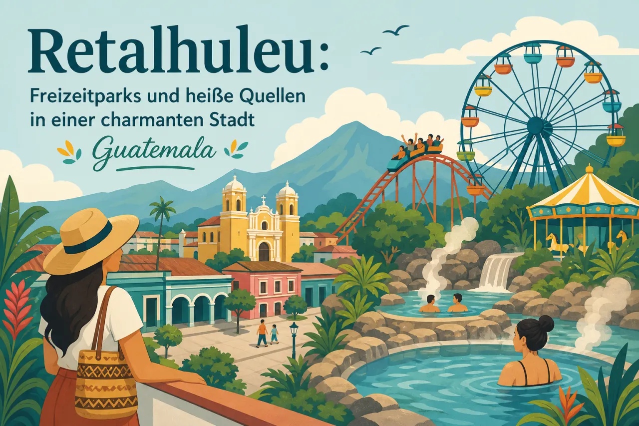 Retalhuleu: Freizeitparks und heiße Quellen in einer charmanten Stadt