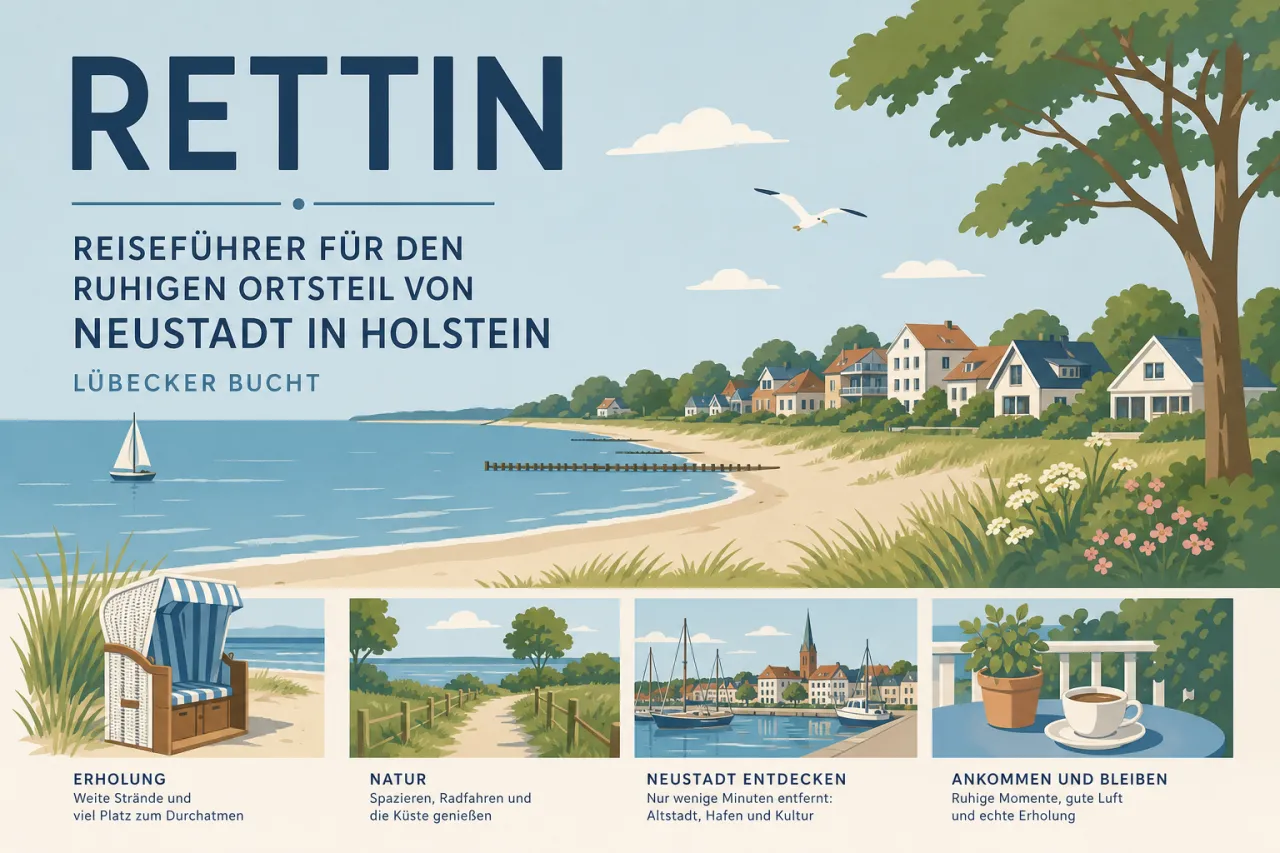 Rettin: Reiseführer für den ruhigen Ortsteil von Neustadt in Holstein