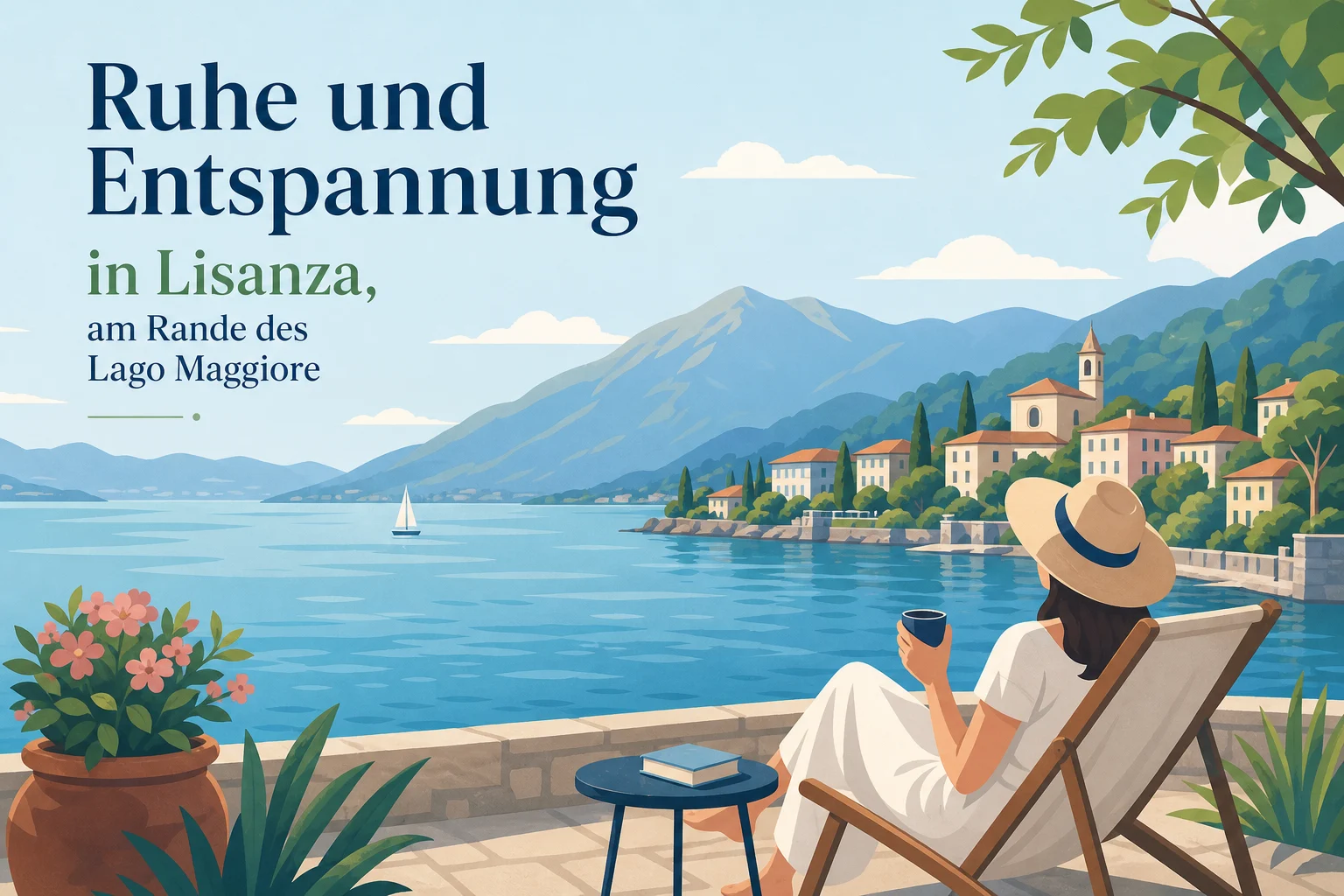 Ruhe und Entspannung in Lisanza am Rande des Lago Maggiore
