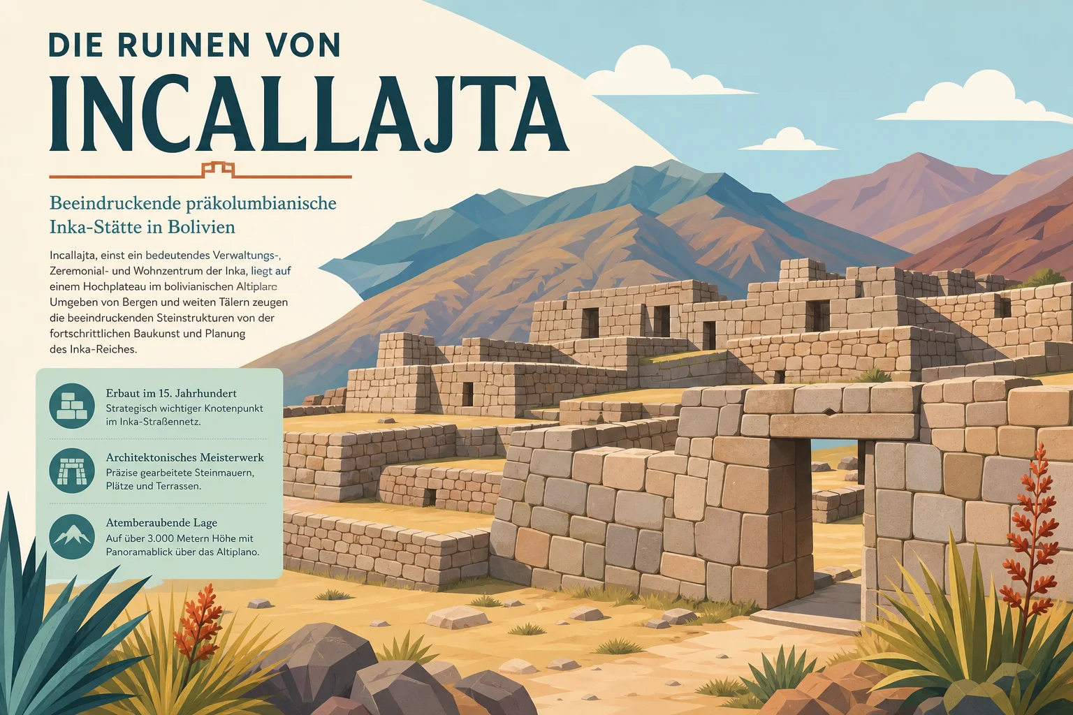 Ruinen von Incallajta: Präkolumbianische Inka-Stätte in Bolivien