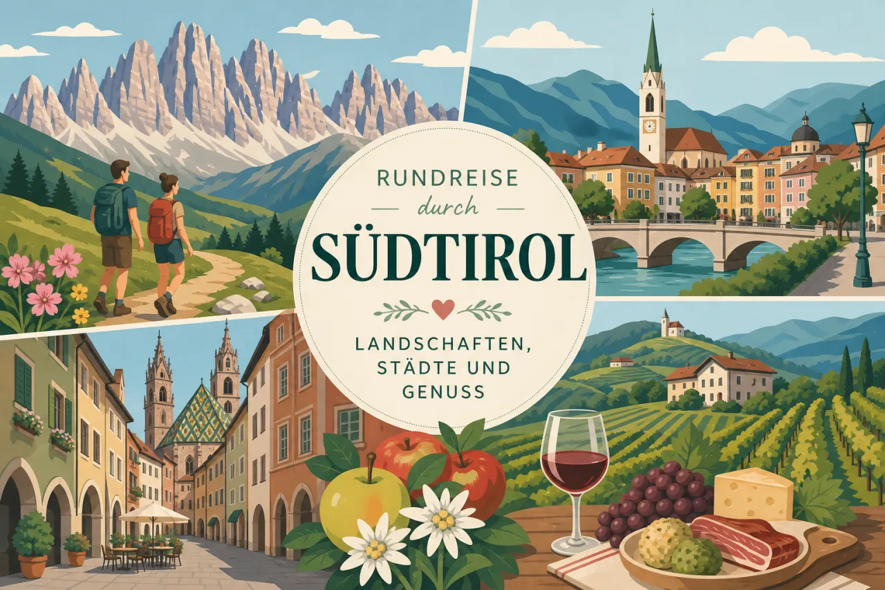 Rundreise durch Südtirol – Landschaften, Städte und Genuss