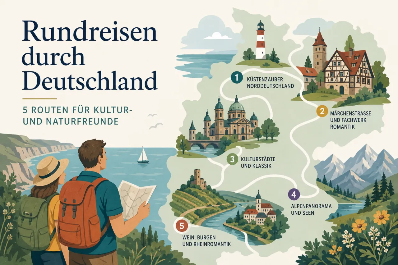 Rundreisen durch Deutschland – 5 Routen für Kultur- und Naturfreunde