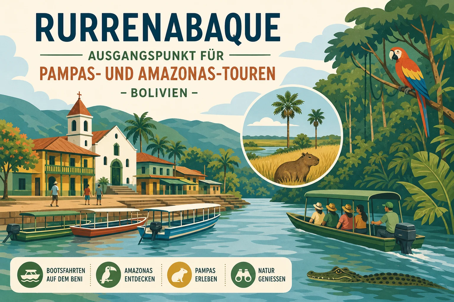 Rurrenabaque: Ausgangspunkt für Pampas- und Amazonas-Touren