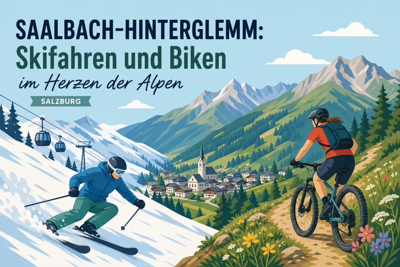 Saalbach-Hinterglemm: Skifahren und Biken im Herzen der Alpen