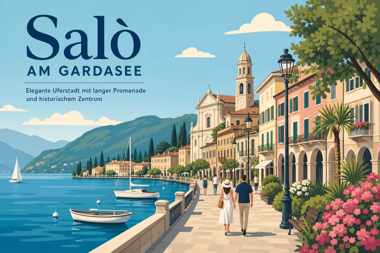 Salò am Gardasee: Elegante Uferstadt mit langer Promenade und historischem Zentrum