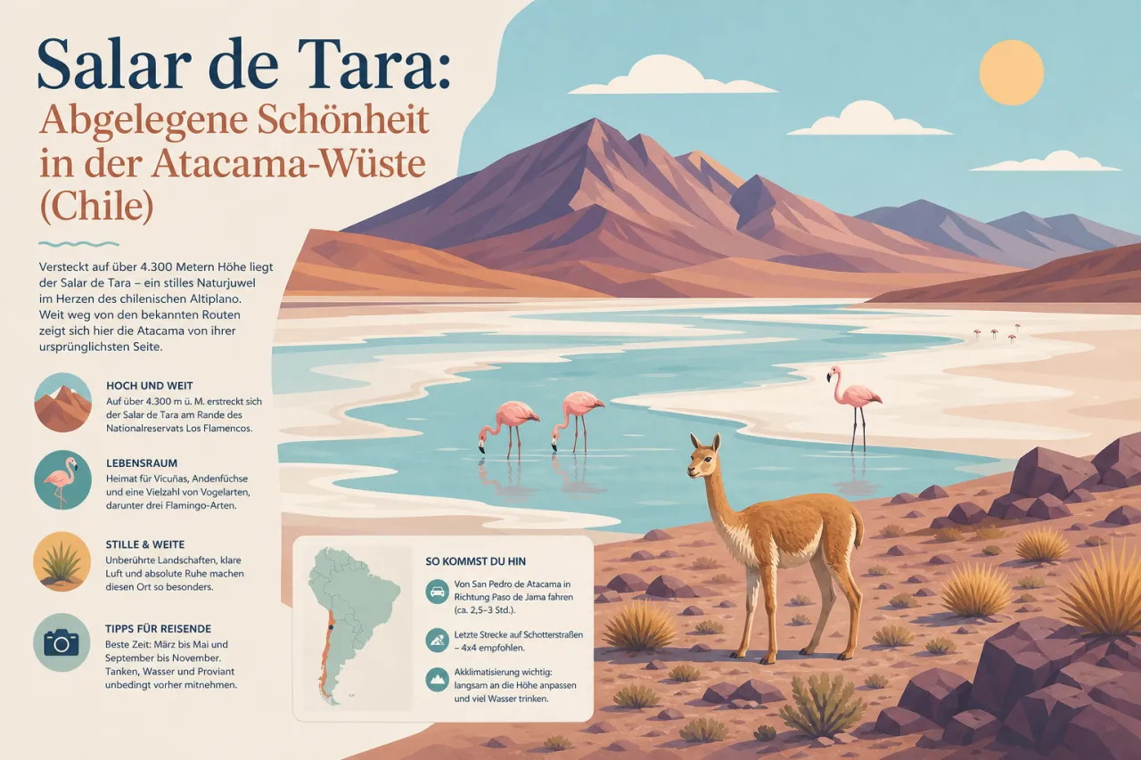 Salar de Tara: Abgelegene Schönheit in der Atacama-Wüste