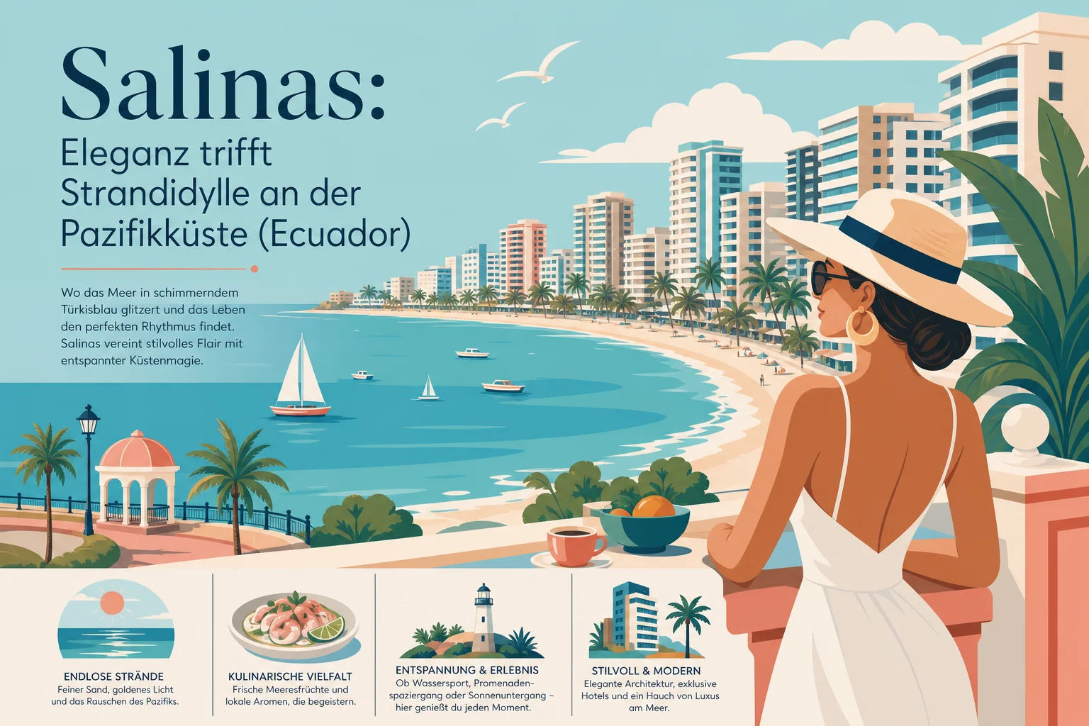 Salinas in Ecuador: Strände, Anreise, Essen und Ausflüge
