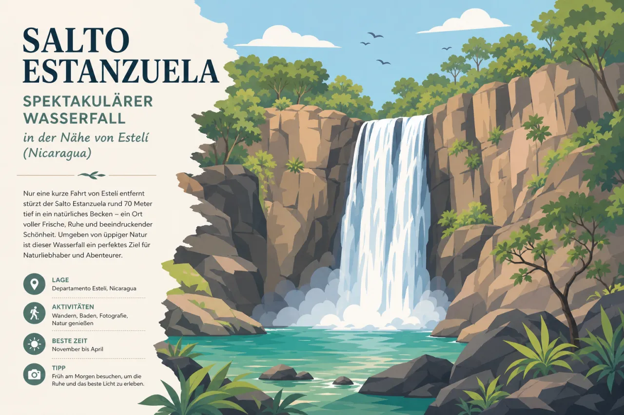 Salto Estanzuela: Wasserfall bei Estelí mit kurzer Wanderung und Badebecken
