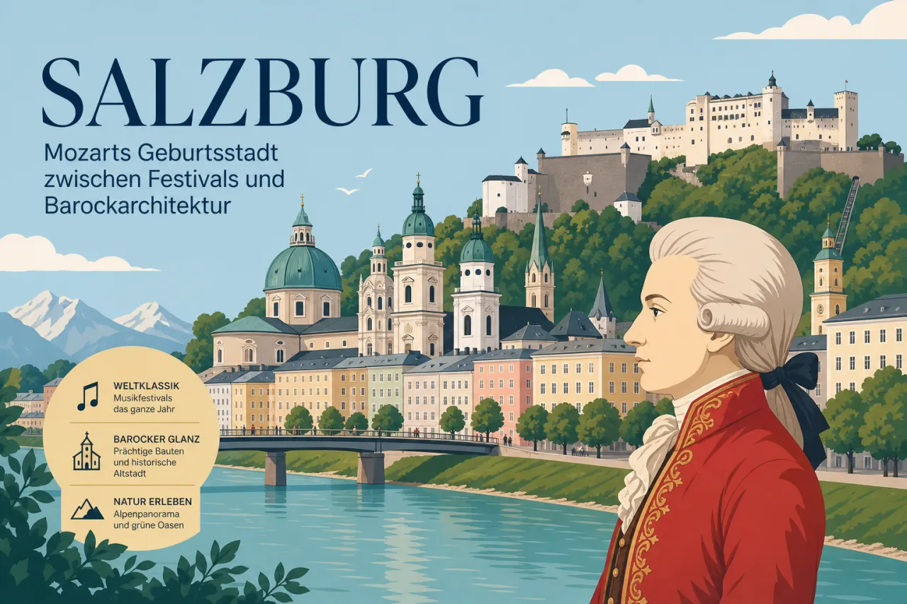 Salzburg: Mozarts Geburtsstadt zwischen Festivals und Barockarchitektur