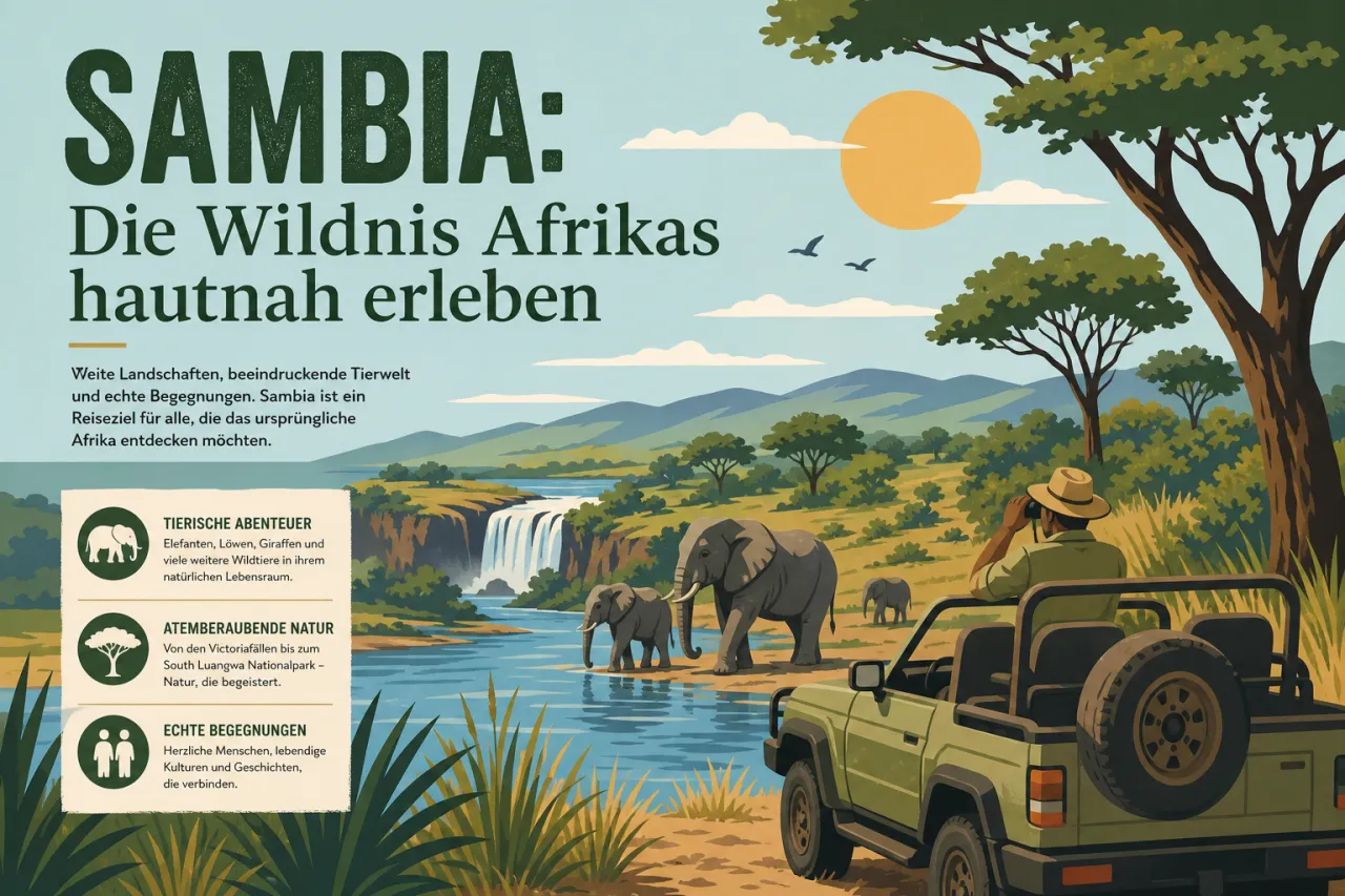Sambia: Wildnis, Safaris und die Victoriafälle