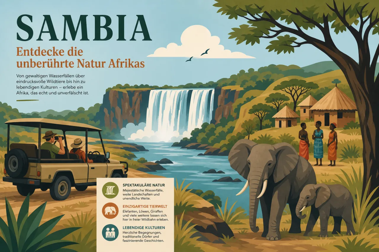 Sambia: Natur, Safaris und die Victoriafälle