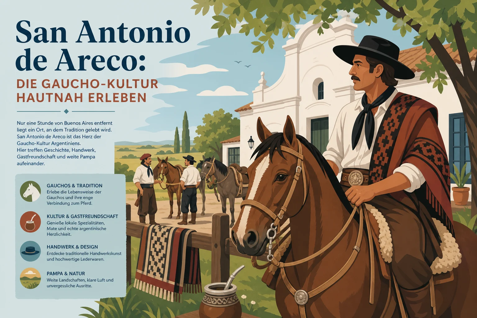 San Antonio de Areco: Gaucho-Kultur in der Pampa