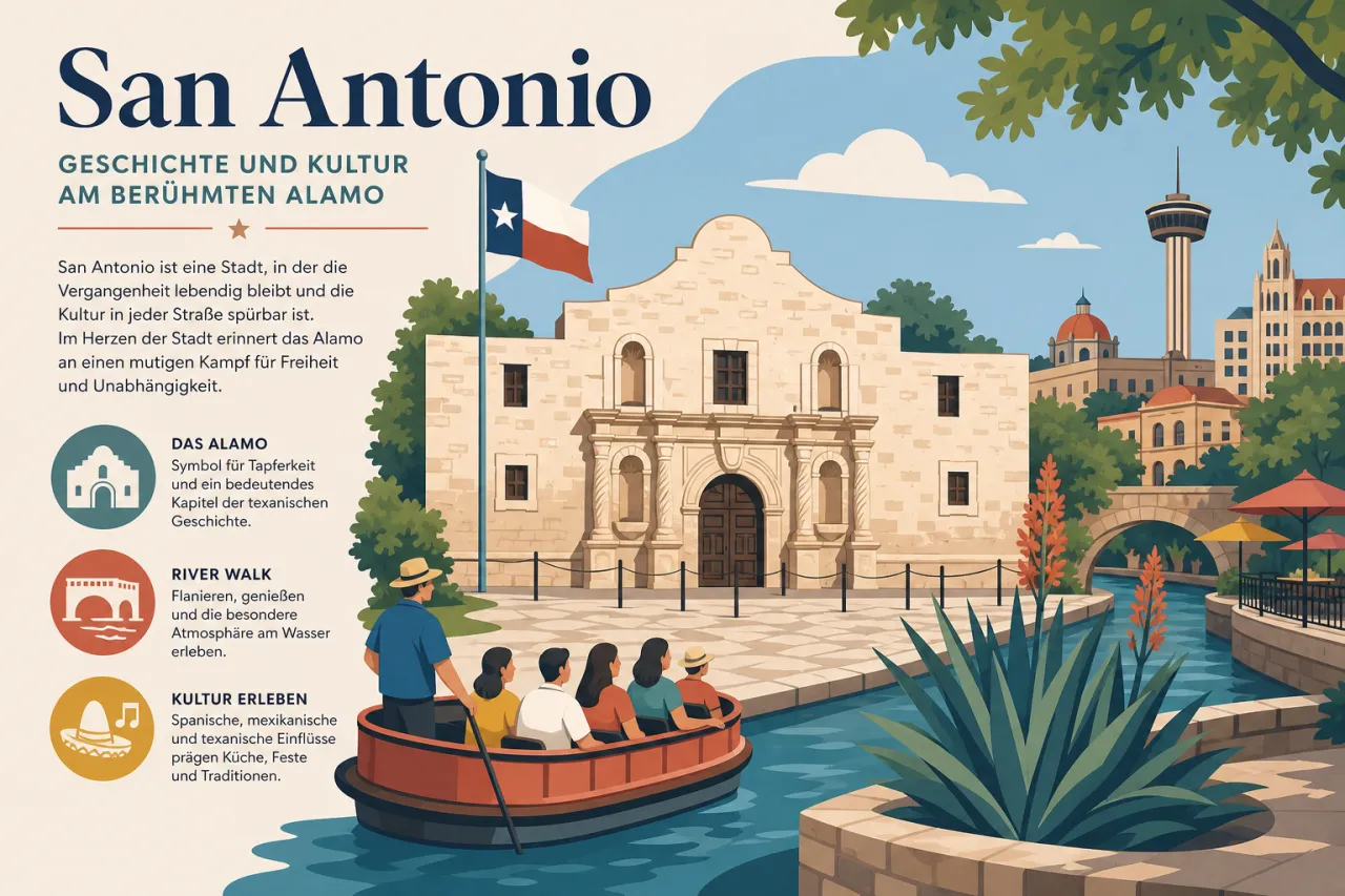 San Antonio: Geschichte und Kultur am berühmten Alamo