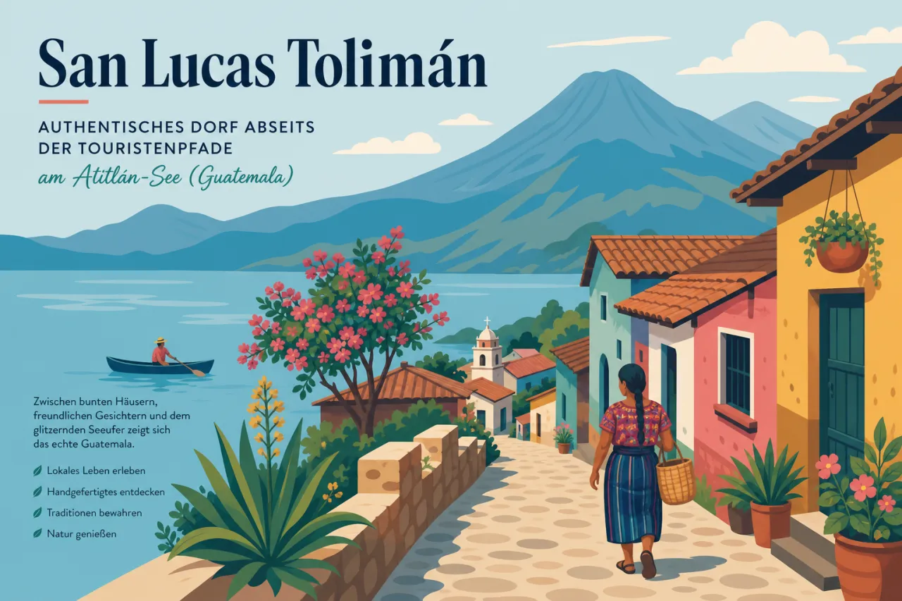 San Lucas Tolimán: Authentisches Dorf abseits der Touristenpfade am Atitlán-See