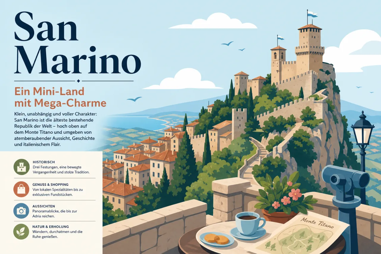 San Marino: Ein Mini-Land mit Mega-Charme