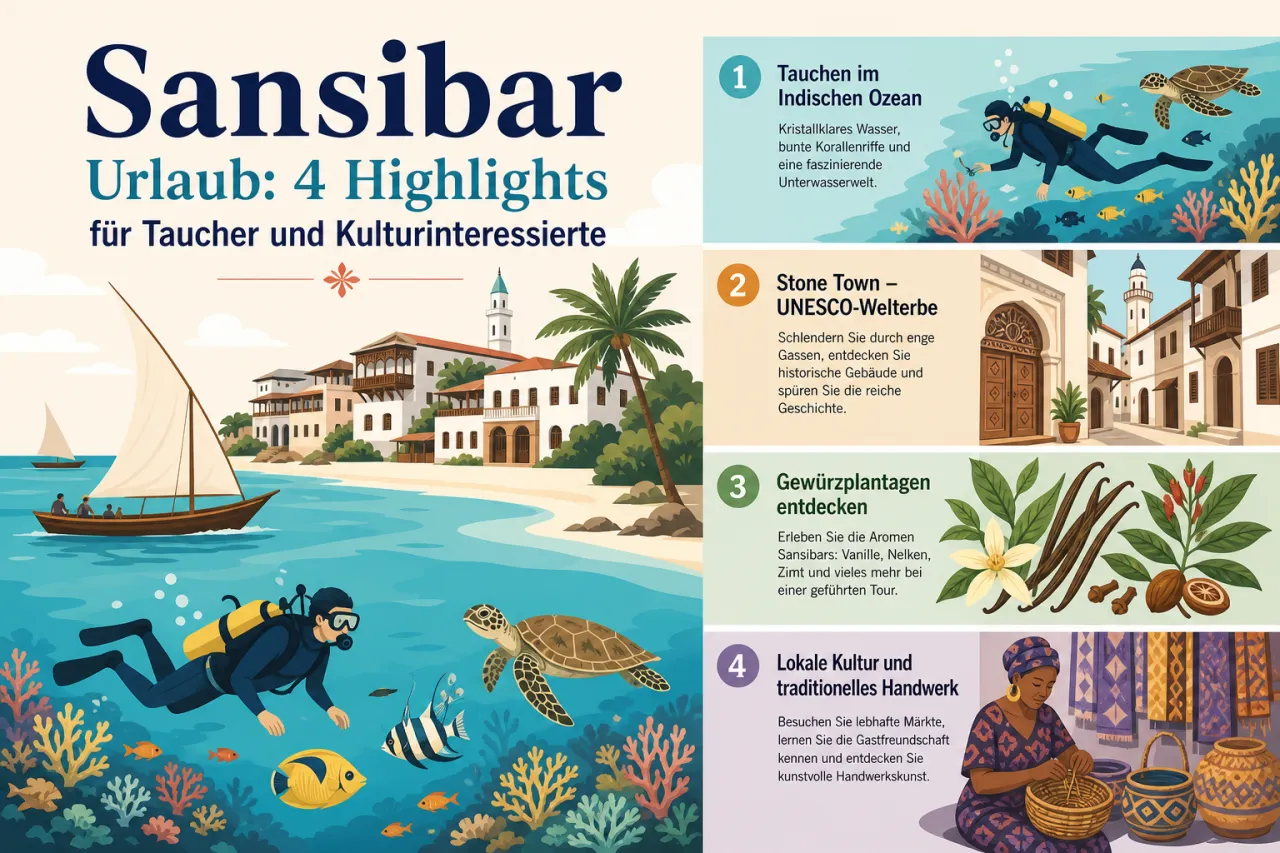 Sansibar Urlaub: 4 Highlights für Taucher und Kulturinteressierte