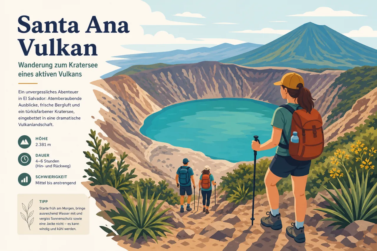 Santa Ana Vulkan: Wanderung zum Kratersee eines aktiven Vulkans
