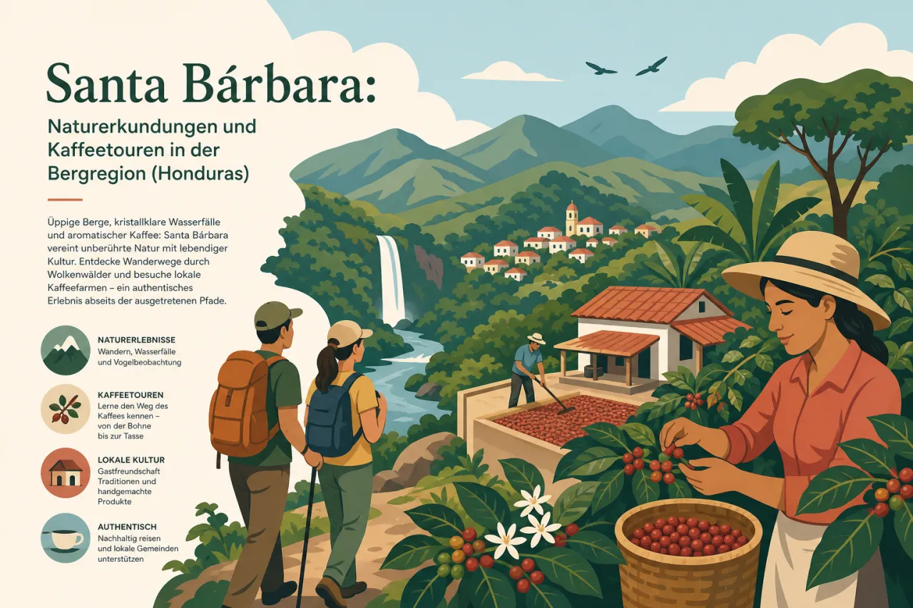 Santa Bárbara: Naturerkundungen und Kaffeetouren in der Bergregion