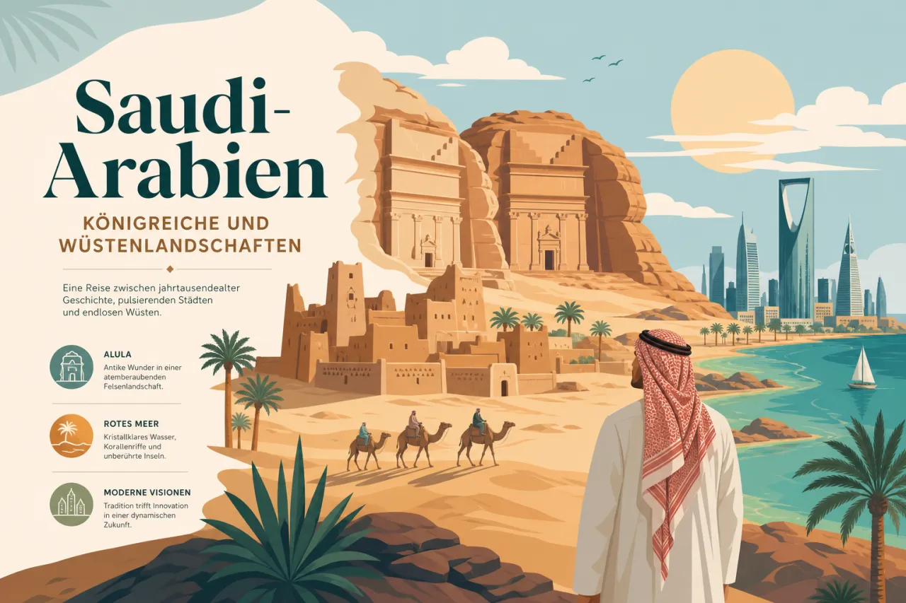 Saudi-Arabien: Königreiche und Wüstenlandschaften