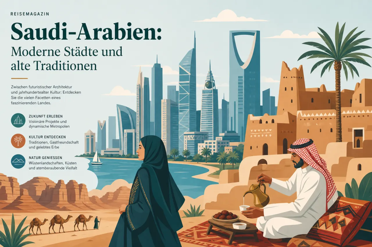 Saudi-Arabien: Moderne Städte und alte Traditionen
