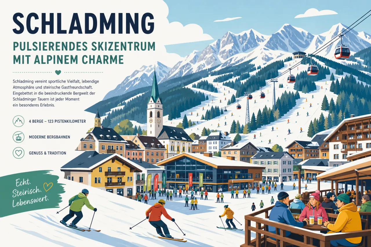 Schladming: Skizentrum in der Steiermark mit klarer Winter- und Sommersaison