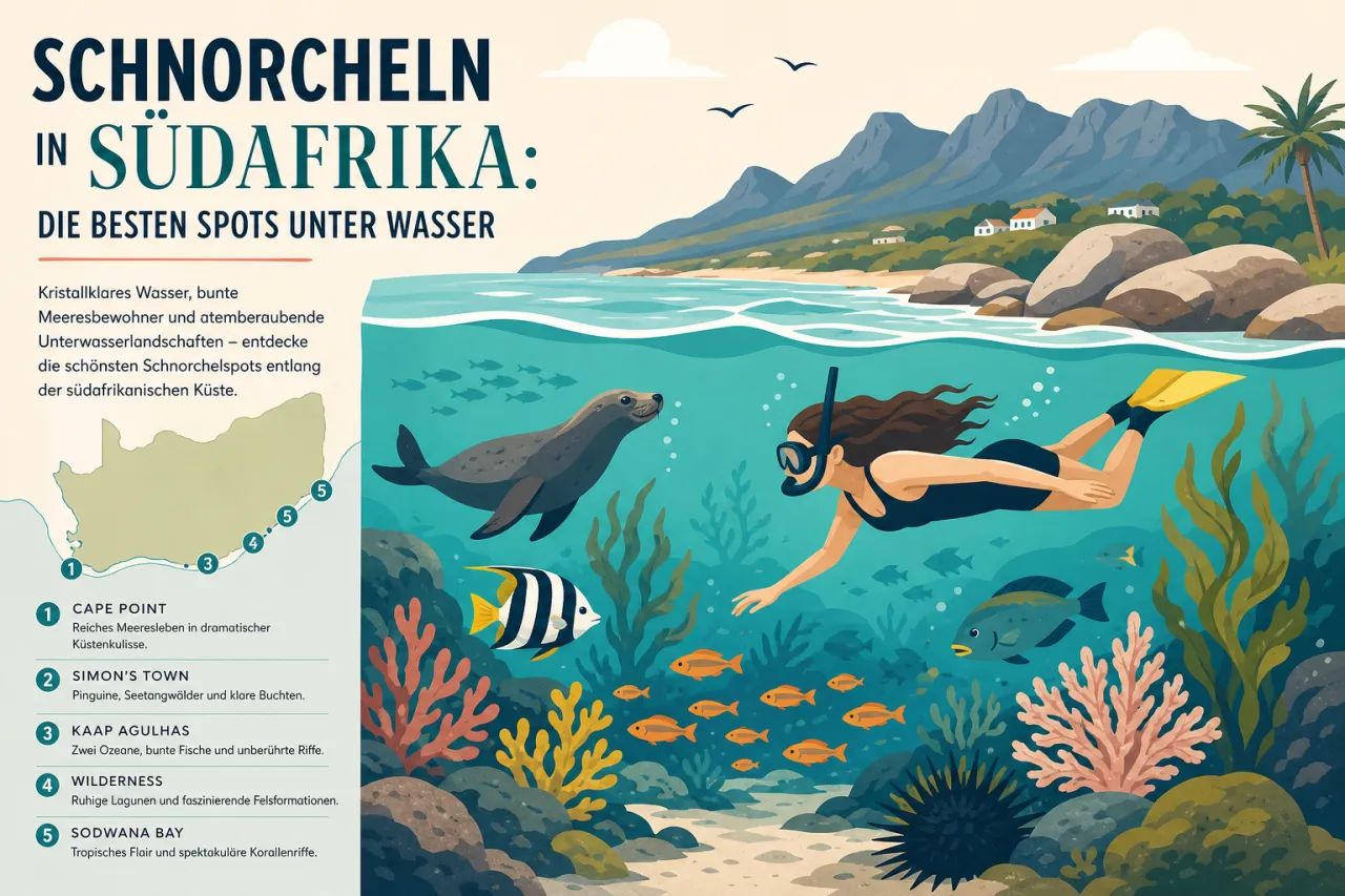 Schnorcheln in Südafrika: Die besten Spots unter Wasser