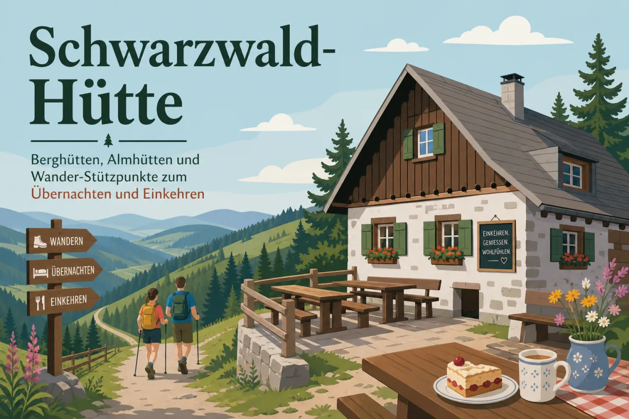 Schwarzwald-Hütte: Berghütten, Almhütten und Wander-Stützpunkte zum Übernachten und Einkehren