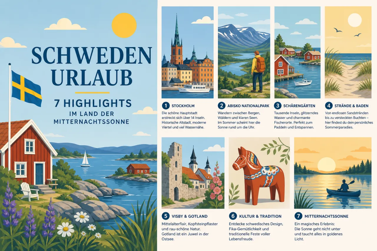 Schweden Urlaub: 7 Highlights im Land der Mitternachtssonne