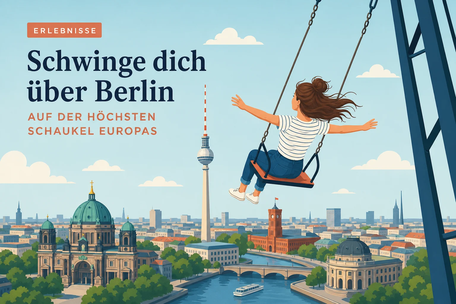 Schwinge dich über Berlin auf der höchsten Schaukel Europas