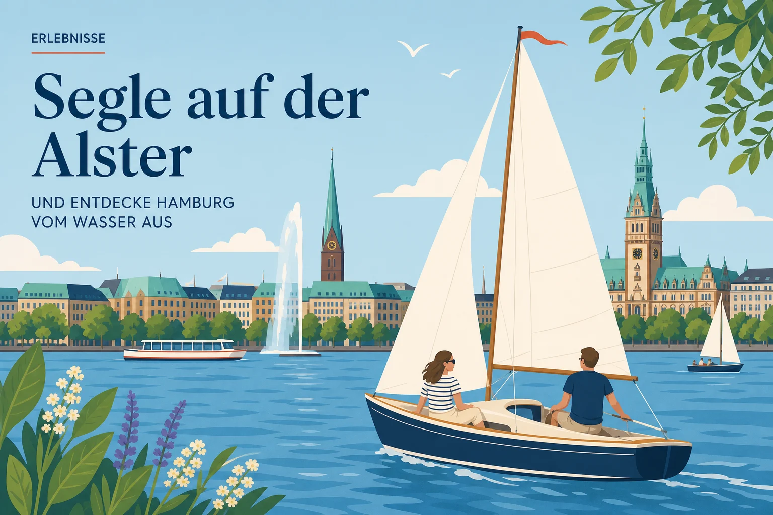 Segeln auf der Alster: Hamburg vom Wasser aus erleben