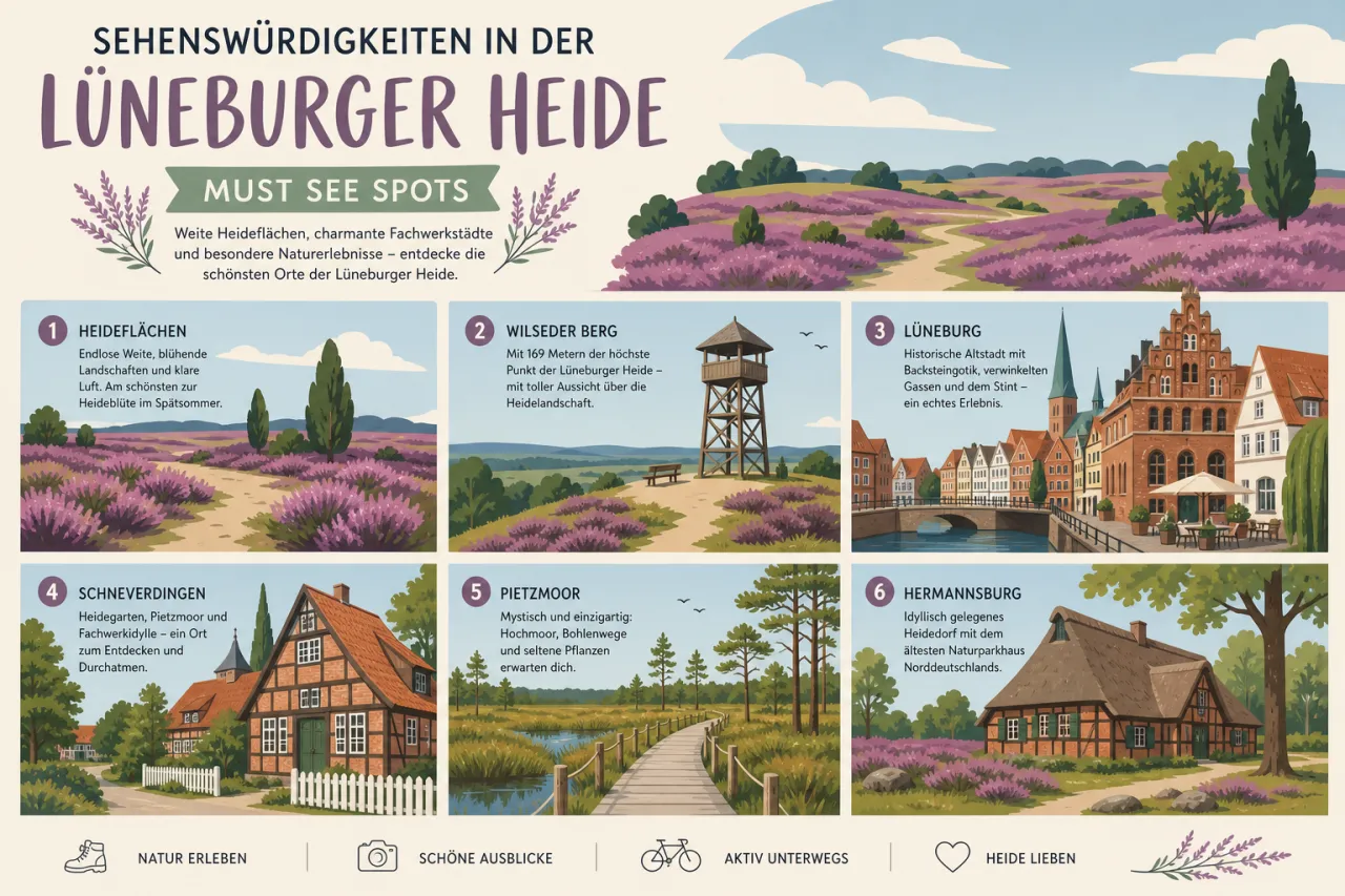 Sehenswürdigkeiten in der Lüneburger Heide: Must-see-Spots