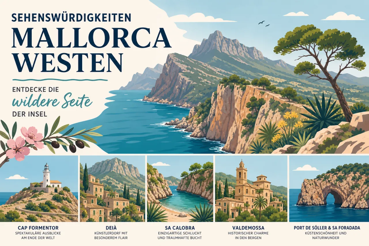 Sehenswürdigkeiten Mallorca Westen: Entdecke die wildere Seite der Insel
