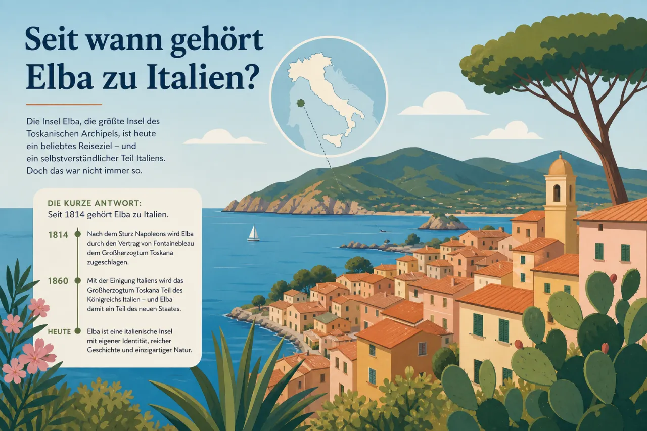 Seit wann gehört Elba zu Italien?