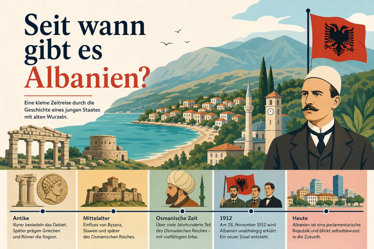 Seit wann gibt es Albanien?