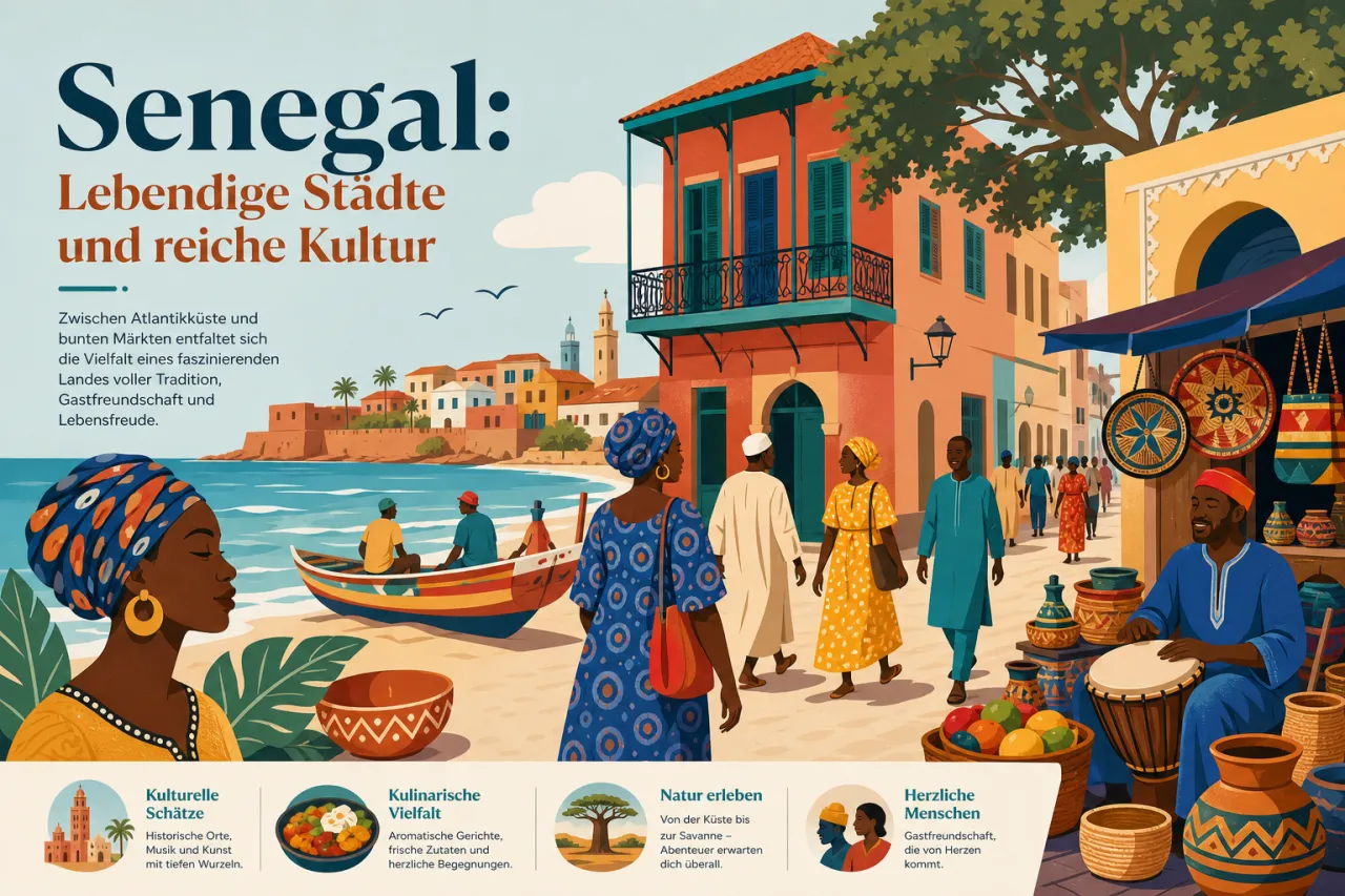 Senegal: Lebendige Städte und reiche Kultur