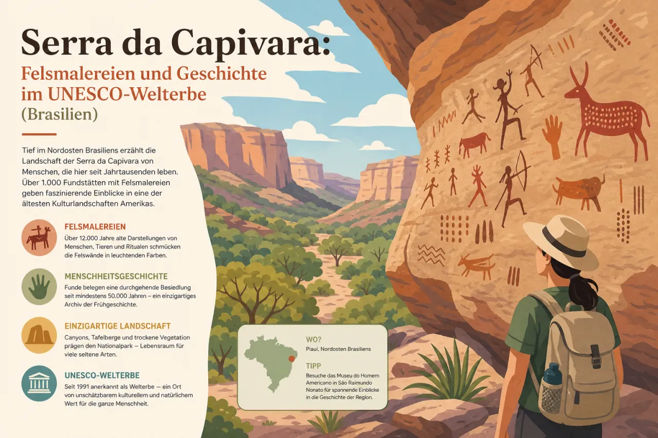 Serra da Capivara: Felsmalereien und Geschichte im UNESCO-Welterbe