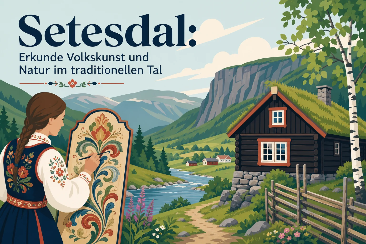 Setesdal: Volkskunst, Täler und Wanderwege in Südnorwegen