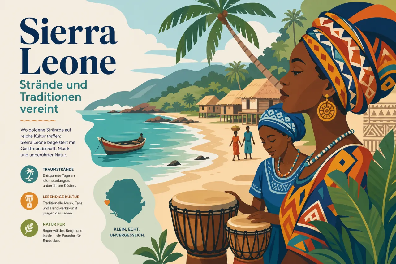 Sierra Leone: Strände und Traditionen vereint