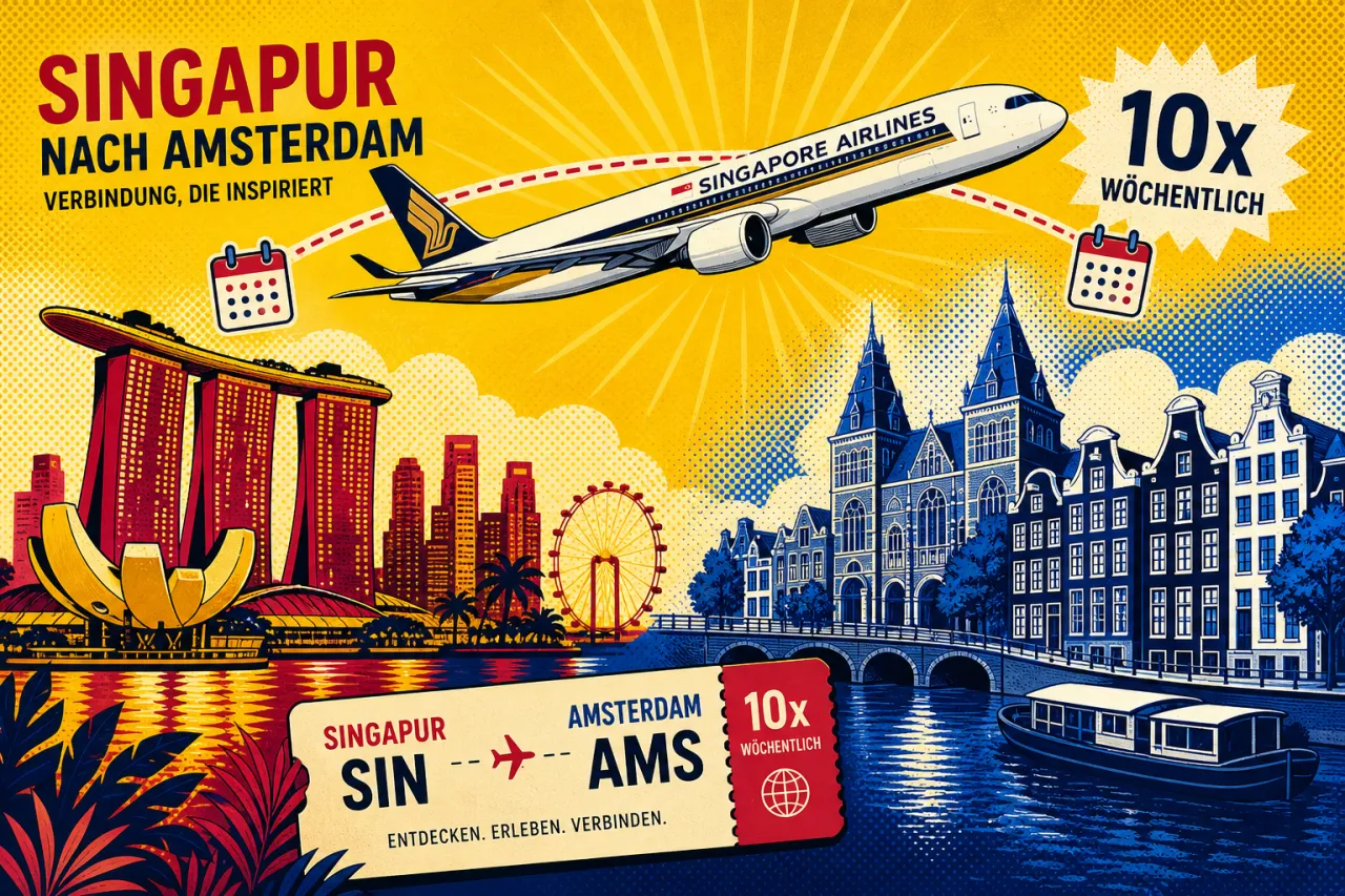 Singapore Airlines erhöht Amsterdam-Flüge im Sommer 2026