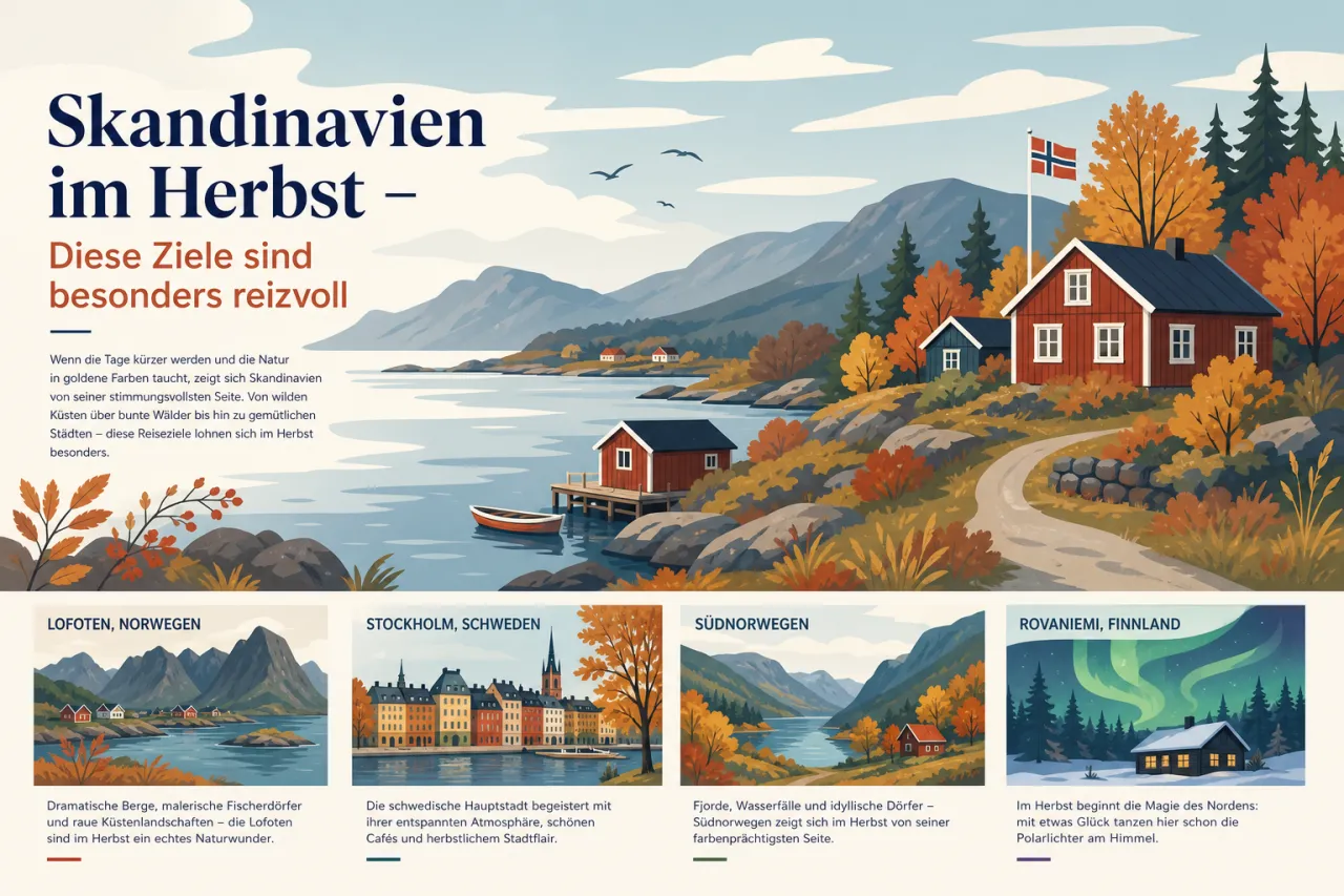 Skandinavien im Herbst – Diese Ziele sind besonders reizvoll