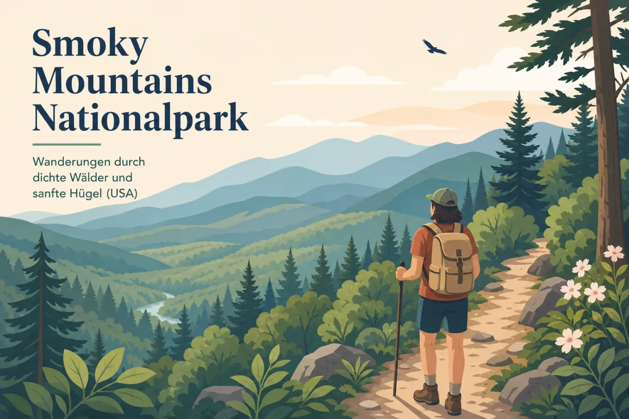 Smoky Mountains Nationalpark: Wanderungen durch dichte Wälder und sanfte Hügel