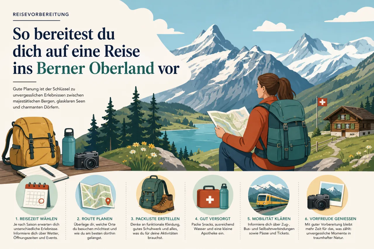 So bereitest du dich auf eine Reise ins Berner Oberland vor