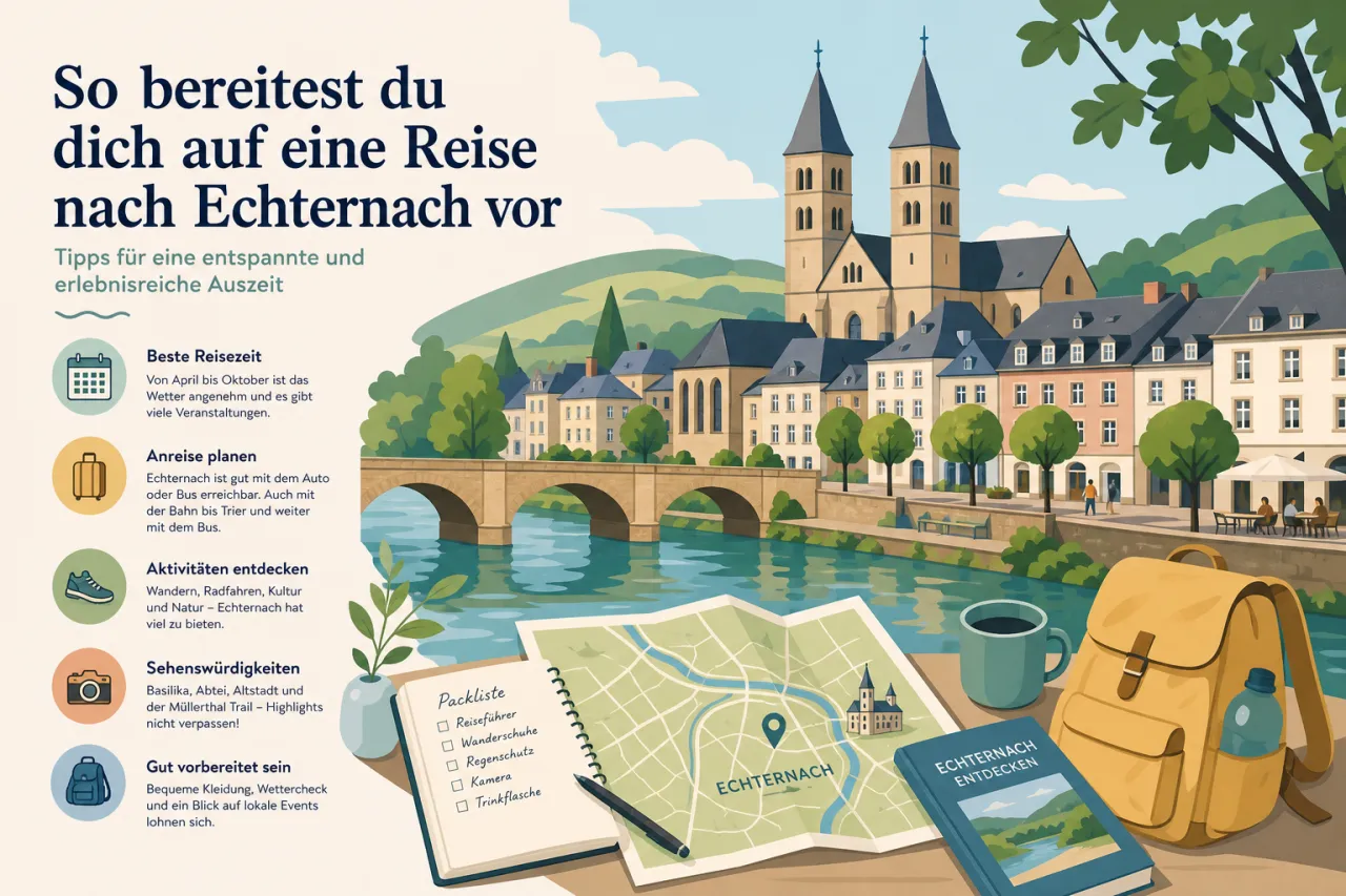 So bereitest du dich auf eine Reise nach Echternach vor