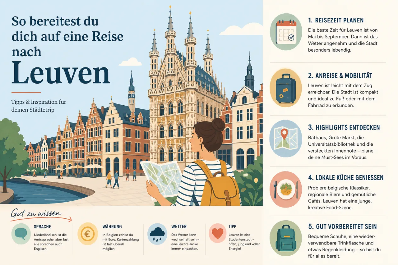 So bereitest du dich auf eine Reise nach Leuven vor