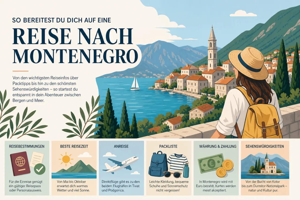 So bereitest du dich auf eine Reise nach Montenegro vor