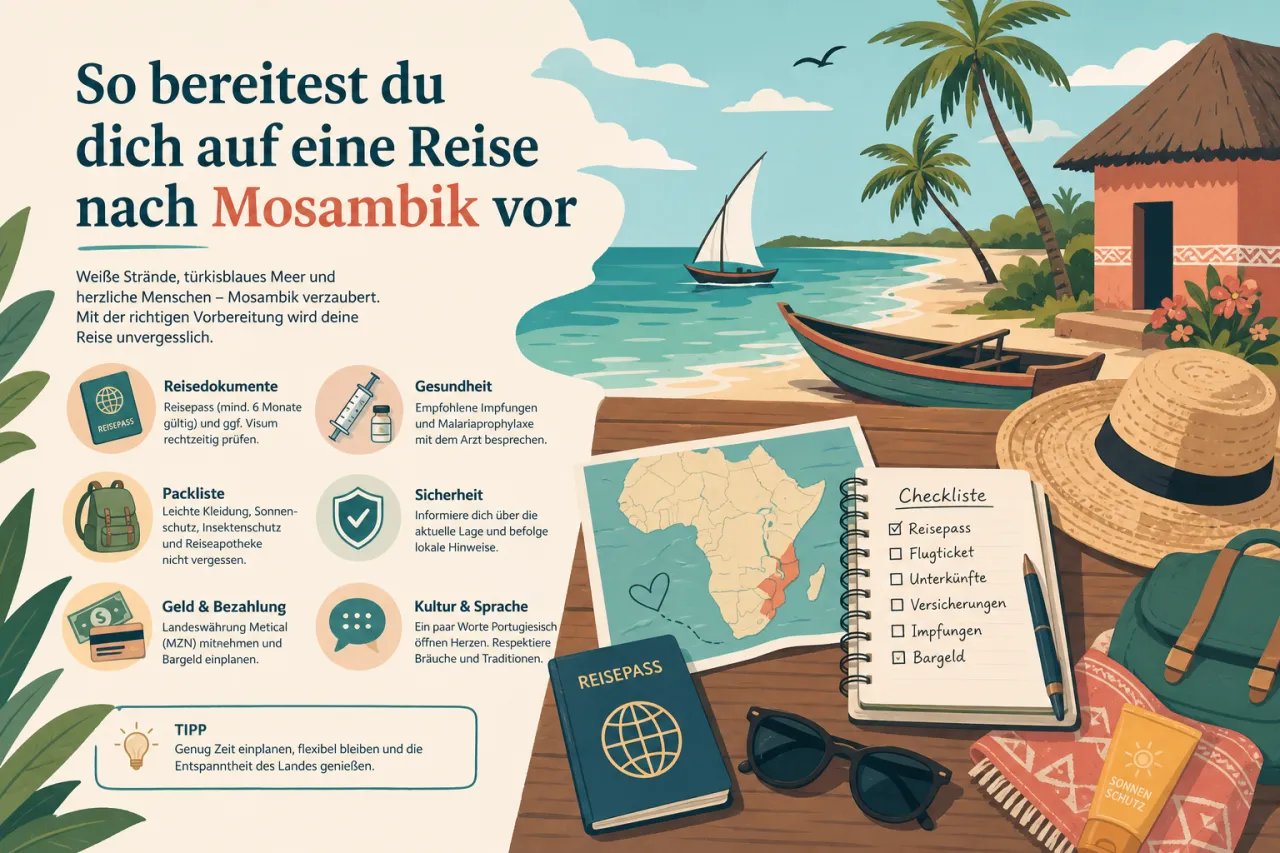 So bereitest du dich auf eine Reise nach Mosambik vor