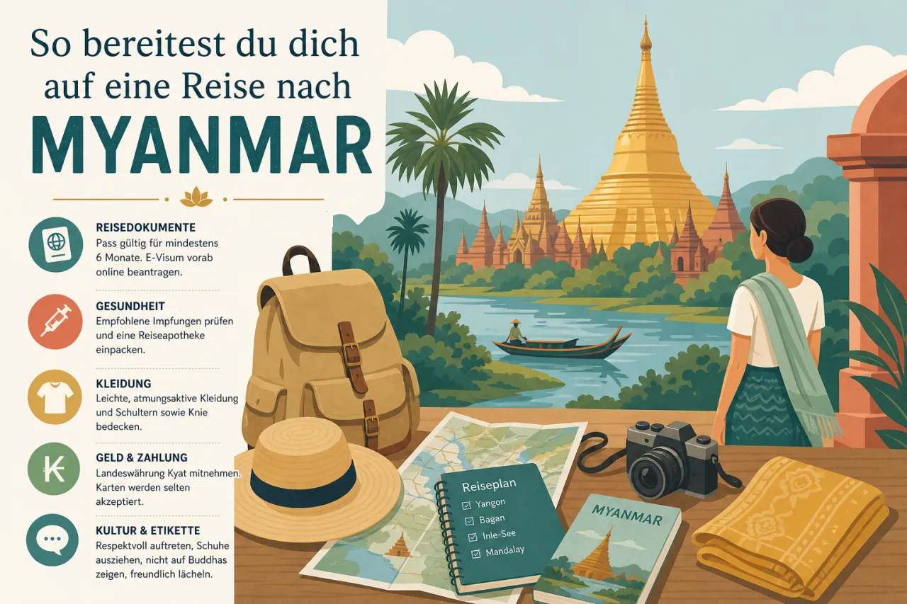 So bereitest du dich auf eine Reise nach Myanmar vor